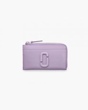 Marc Jacobs The Covered J Marc Top Zip Multi Wallet Purple | HZAWNR348