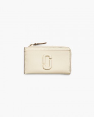 Marc Jacobs The Covered J Marc Top Zip Multi Wallet White | YKQWHT964