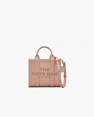 Marc Jacobs The Leather Crossbody Tote Bag Rose | GLISVK371