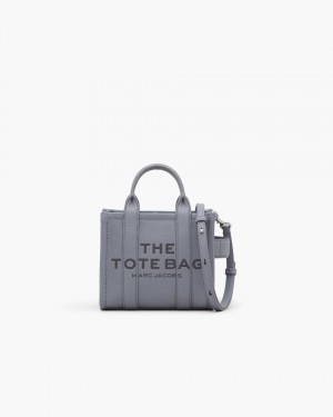 Marc Jacobs The Leather Crossbody Tote Bag Grey | VASXQT079