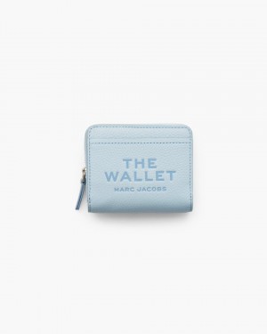 Marc Jacobs The Leather Mini Compact Wallet Blue | NSCEOB549