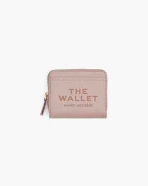 Marc Jacobs The Leather Mini Compact Wallet Rose | ZETQRU983