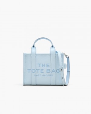 Marc Jacobs The Leather Small Tote Bag Blue | TMJCBH072