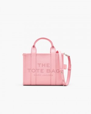 Marc Jacobs The Leather Small Tote Bag Pink | RUJXZV026