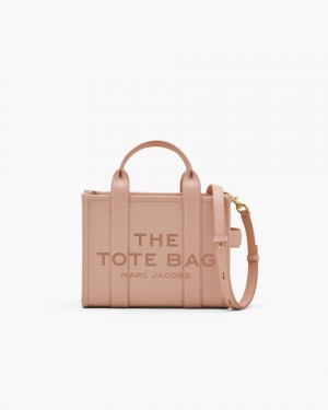 Marc Jacobs The Leather Small Tote Bag Rose | VLJZIS894