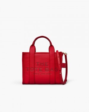 Marc Jacobs The Leather Small Tote Bag Red | WMSALF392