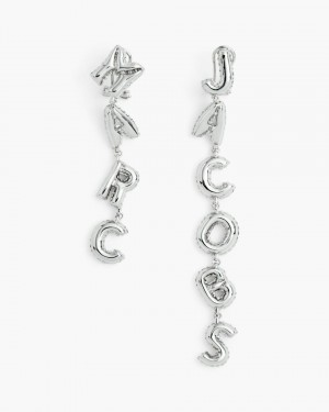 Marc Jacobs The Marc Jacobs Balloon Earrings Silver | QNADHL598