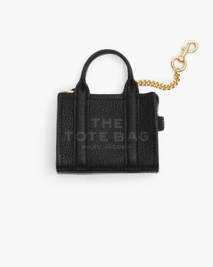 Marc Jacobs The Nano Tote Bag Charm Black | QBAPTO059