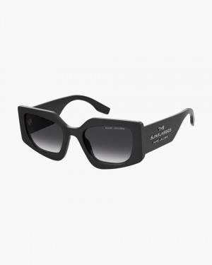 Marc Jacobs The Square Cat Eye Sunglasses Black | ZOCQRF759