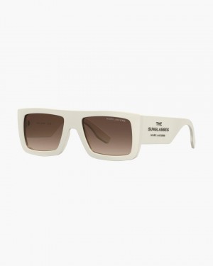 Marc Jacobs The Square Sunglasses White | PHWFRU925