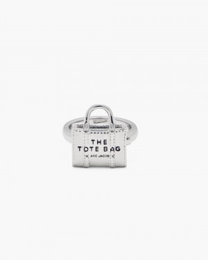 Marc Jacobs The Tote Bag Ring Light Silver | OFDJUY214