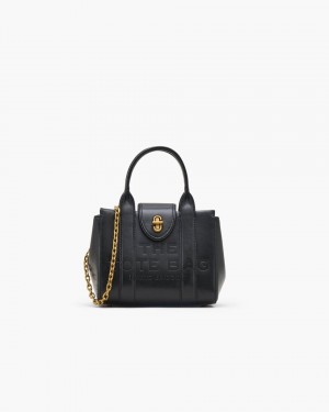 Marc Jacobs The Turnlock Crossbody Tote Bag Black | RNWKOC647