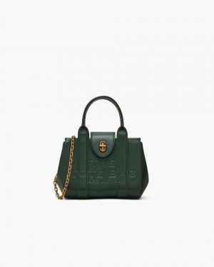 Marc Jacobs The Turnlock Crossbody Tote Bag Dark Green | UPIZOA401