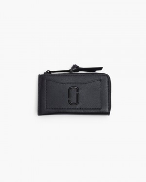 Marc Jacobs The Utility Snapshot DTM Top Zip Multi Wallet Black | KAEHQM890