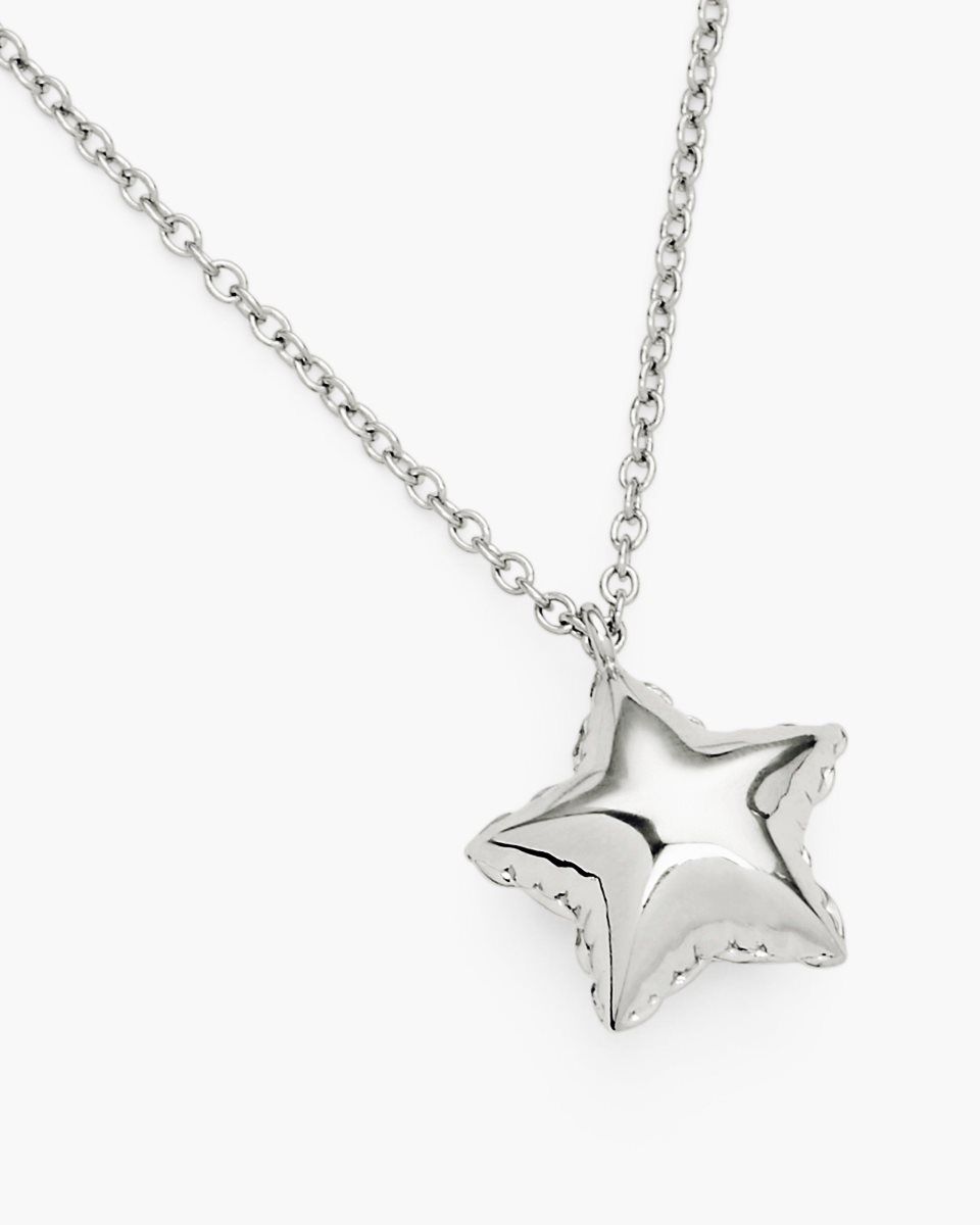 Marc Jacobs Balloon Star Necklace Light Silver | VLQYIU073