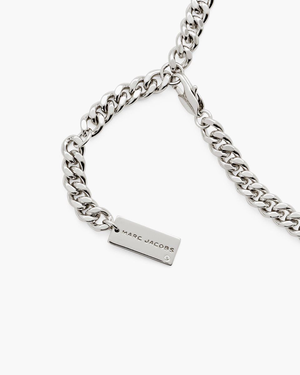 Marc Jacobs Cats Out Of The Bag Necklace Silver | QFXVLW561