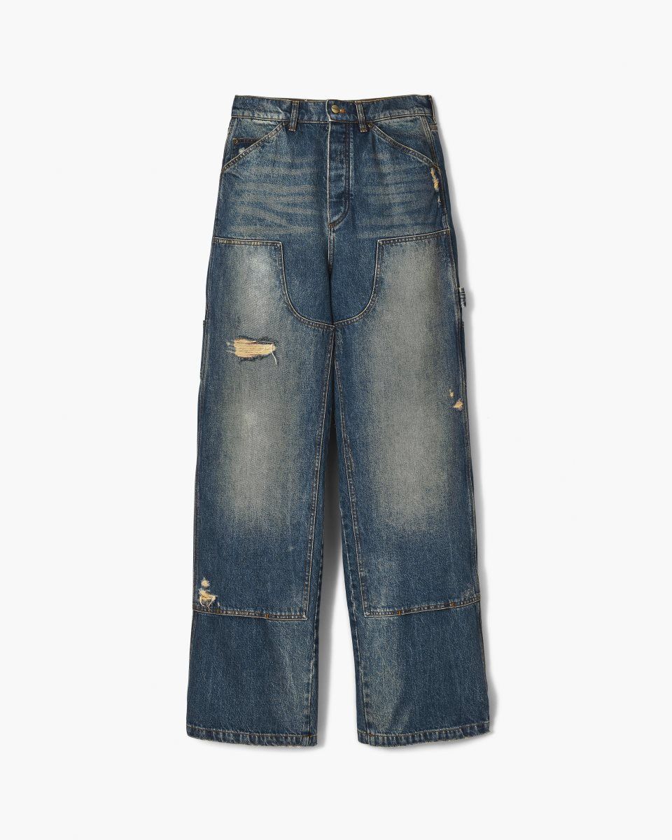 Marc Jacobs Grunge Oversized Carpenter Jean Indigo | GJWKVB572