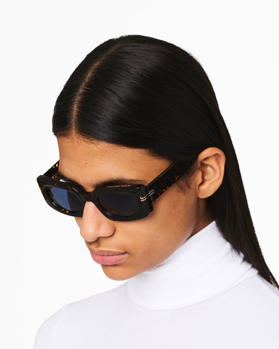 Marc Jacobs Icon Rectangular Sunglasses Havana | MCRNTW701