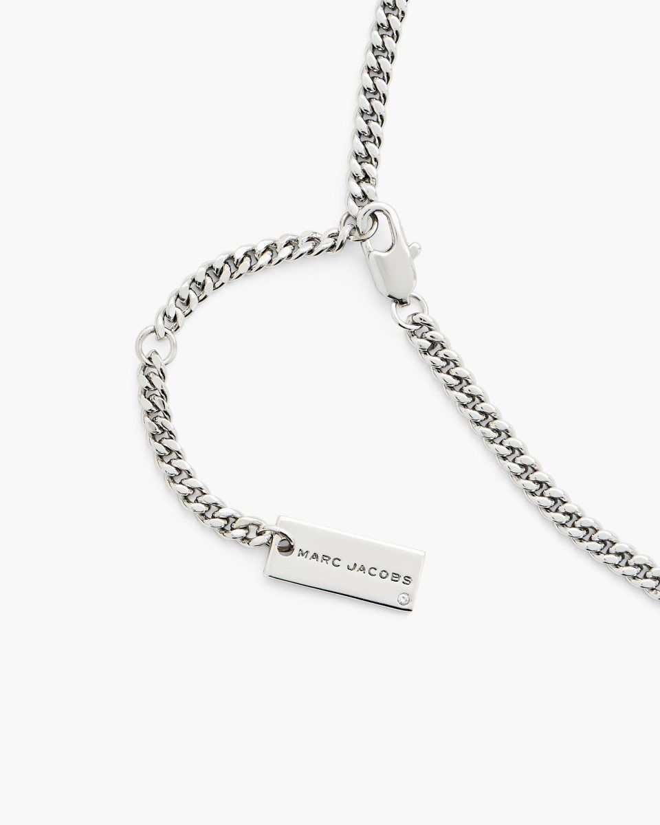 Marc Jacobs J Marc Zipper Necklace Silver | TOLAVX816