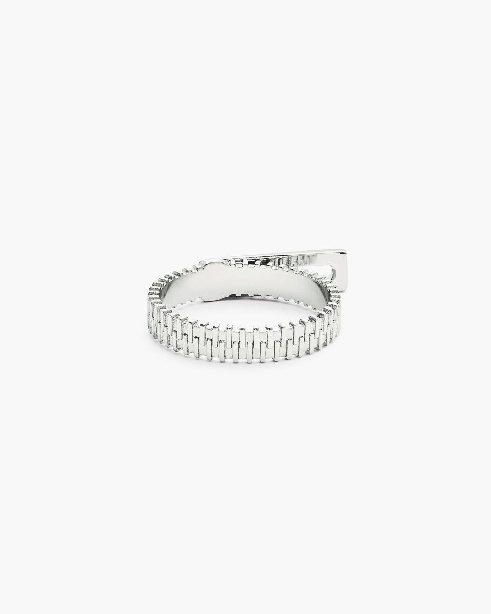 Marc Jacobs J Marc Zipper Ring Silver | LTMJNC305