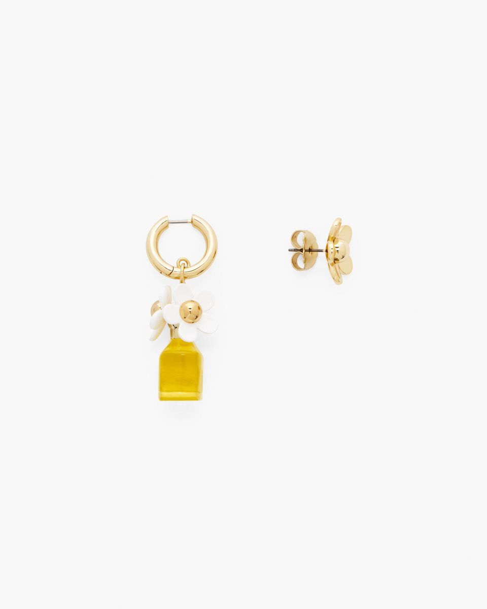 Marc Jacobs Mini Icon Daisy Earrings Gold / Yellow Multicolor | WXGBQU154