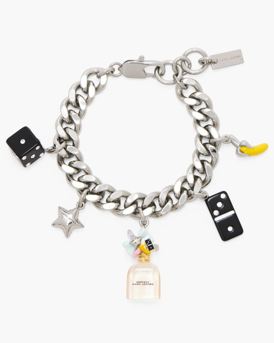 Marc Jacobs Perfect Charm Bracelet Silver / Pink Multicolor | ORSFIE453