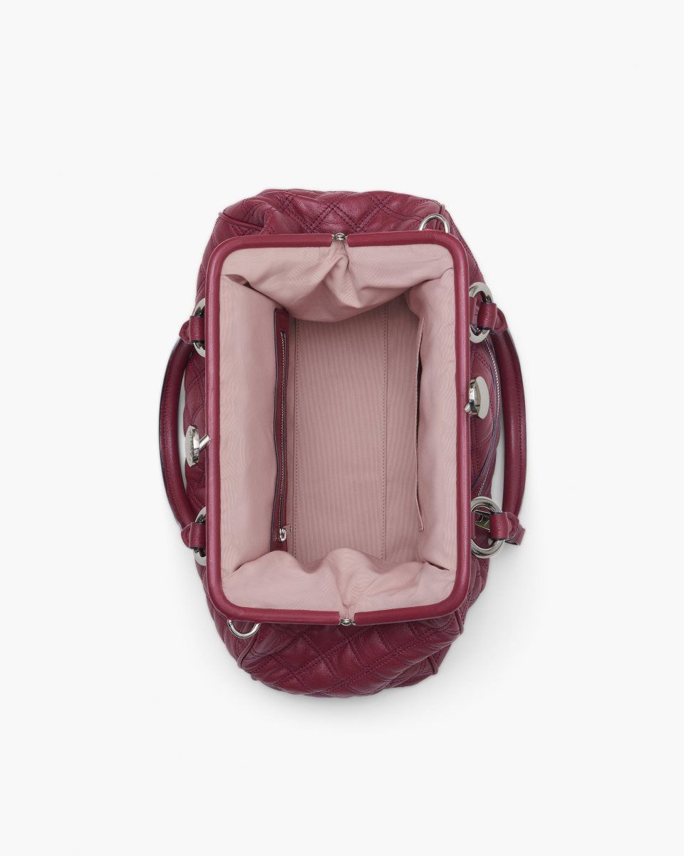 Marc Jacobs Re-Edition Quilted Leather Stam Bag Pink | FXDZOB783