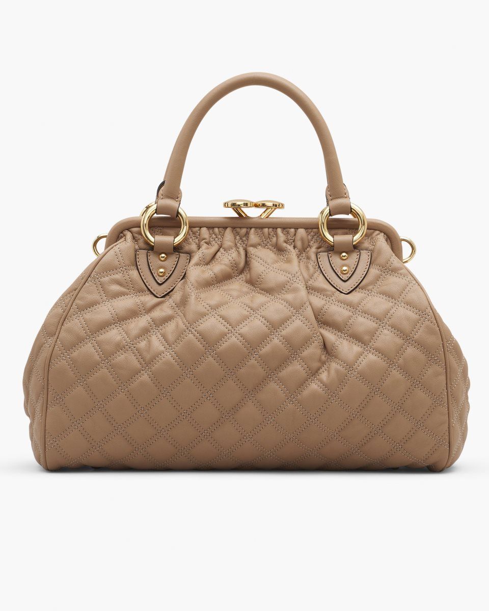 Marc Jacobs Re-Edition Quilted Leather Stam Bag Brown | AYJFCV958