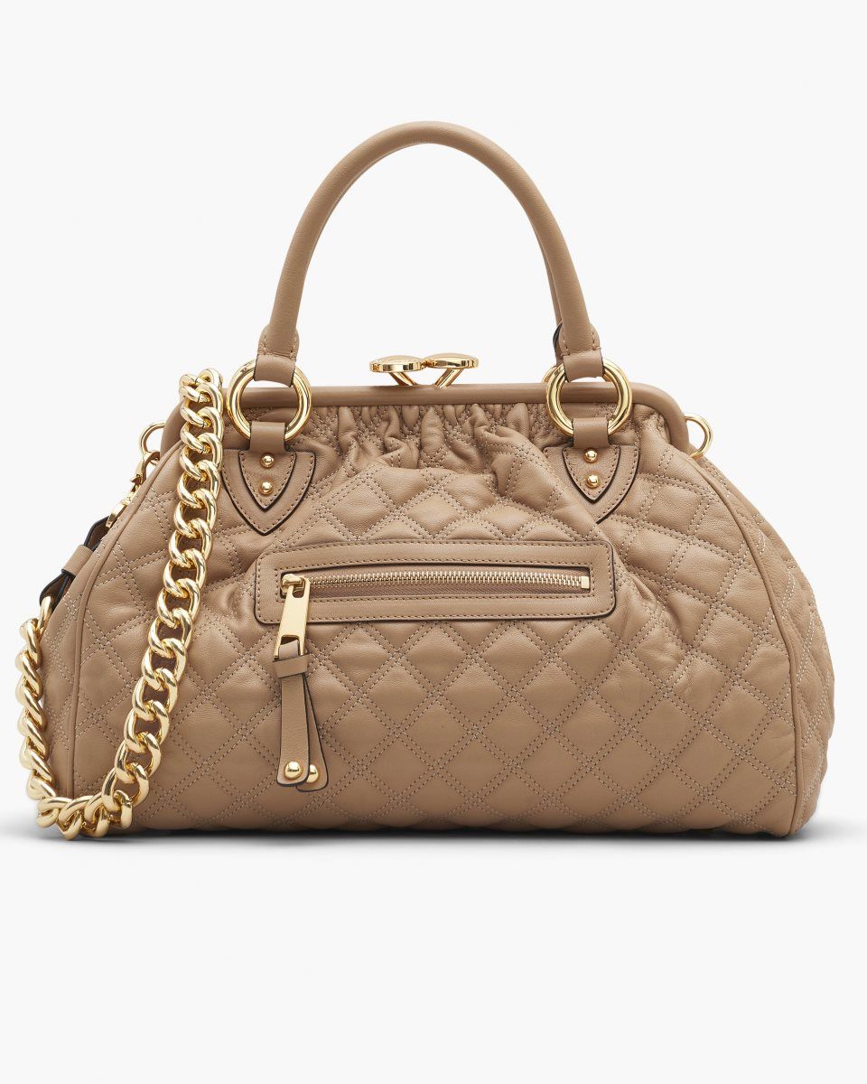 Marc Jacobs Re-Edition Quilted Leather Stam Bag Brown | AYJFCV958