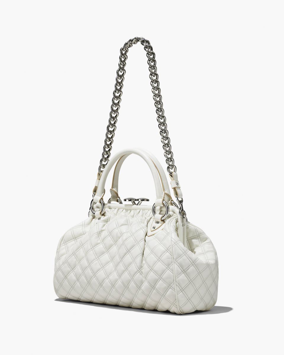 Marc Jacobs Re-Edition Quilted Leather Stam Bag White | IQTHNS853