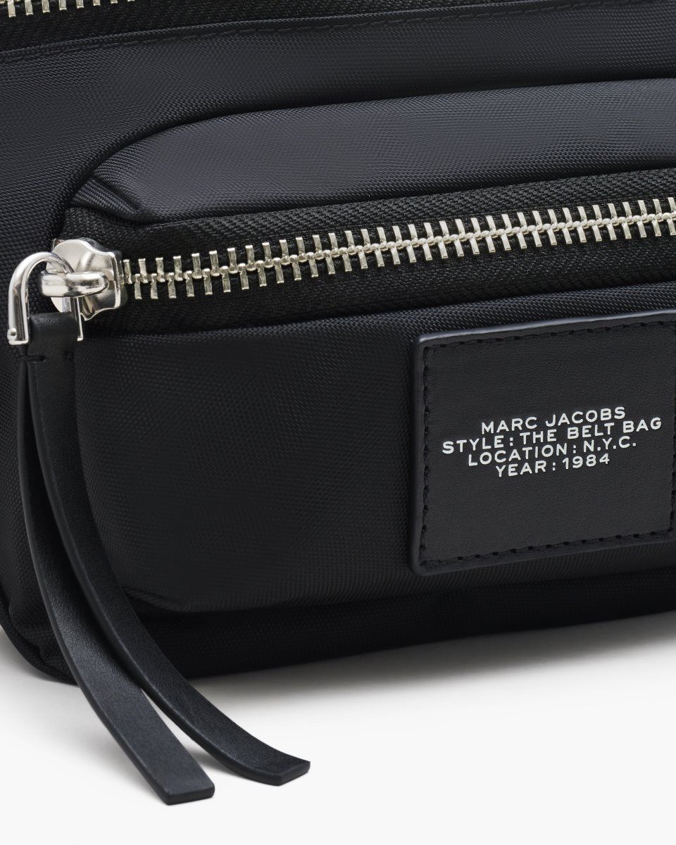 Marc Jacobs The Biker Nylon Belt Bag Black | YULPDJ423