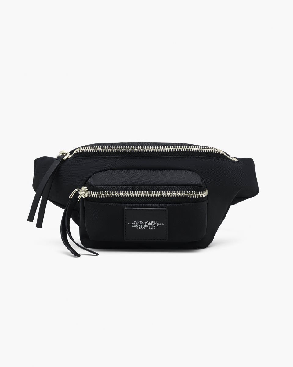 Marc Jacobs The Biker Nylon Belt Bag Black | YULPDJ423