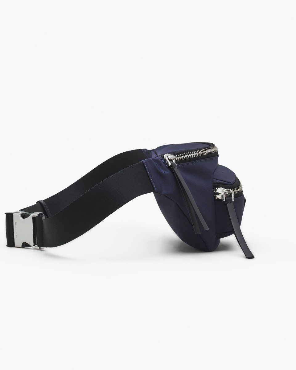 Marc Jacobs The Biker Nylon Belt Bag Blue | QVAUHN175