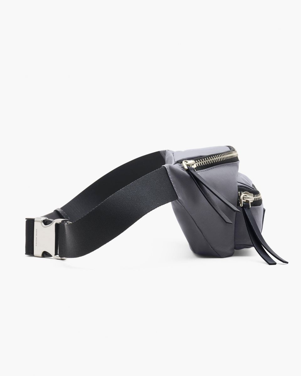 Marc Jacobs The Biker Nylon Belt Bag Dark Grey | QLFKCU174