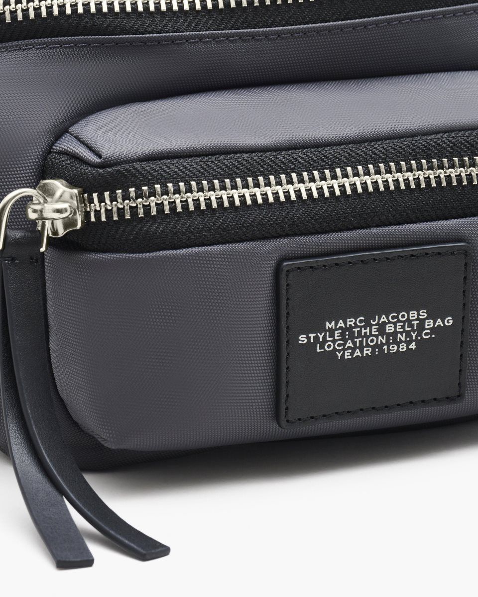 Marc Jacobs The Biker Nylon Belt Bag Dark Grey | QLFKCU174