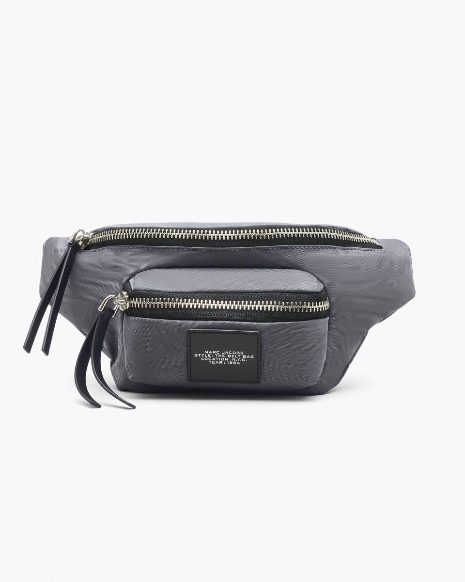 Marc Jacobs The Biker Nylon Belt Bag Dark Grey | QLFKCU174