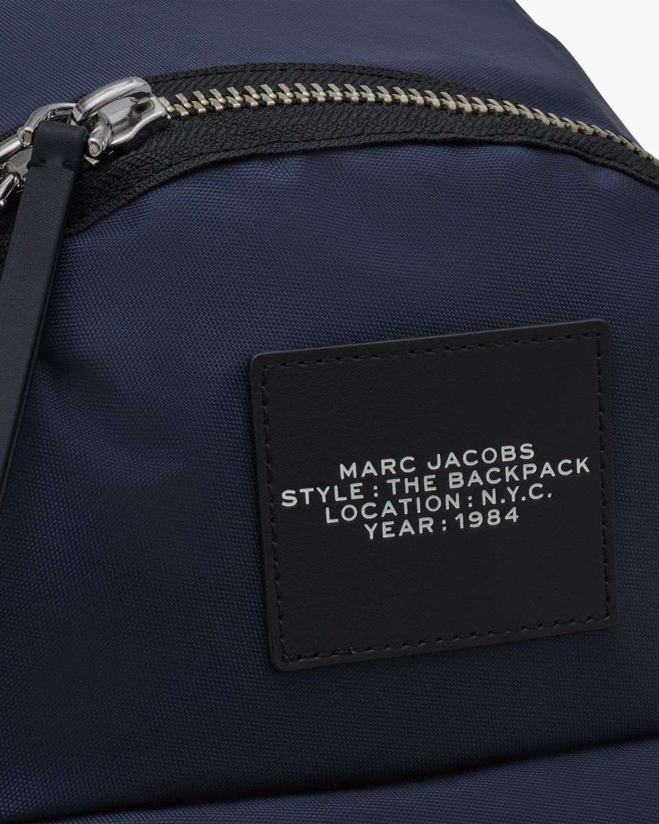 Marc Jacobs The Biker Nylon Large Backpack Blue | HUMYSE579