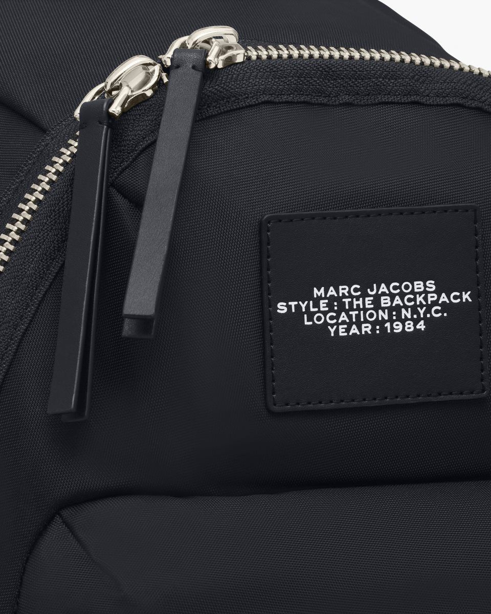 Marc Jacobs The Biker Nylon Large Backpack Black | JXFVBT568