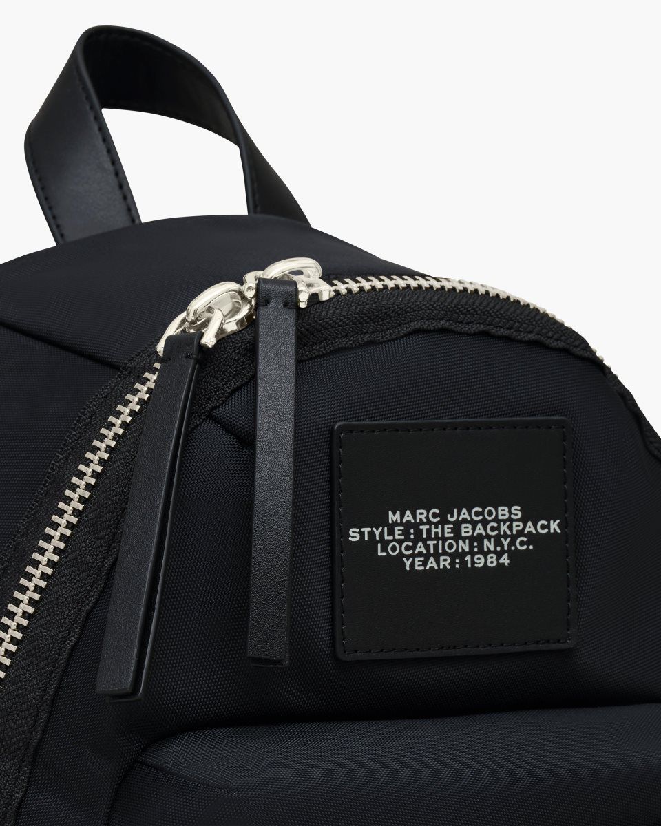 Marc Jacobs The Biker Nylon Medium Backpack Black | LMZDBU173