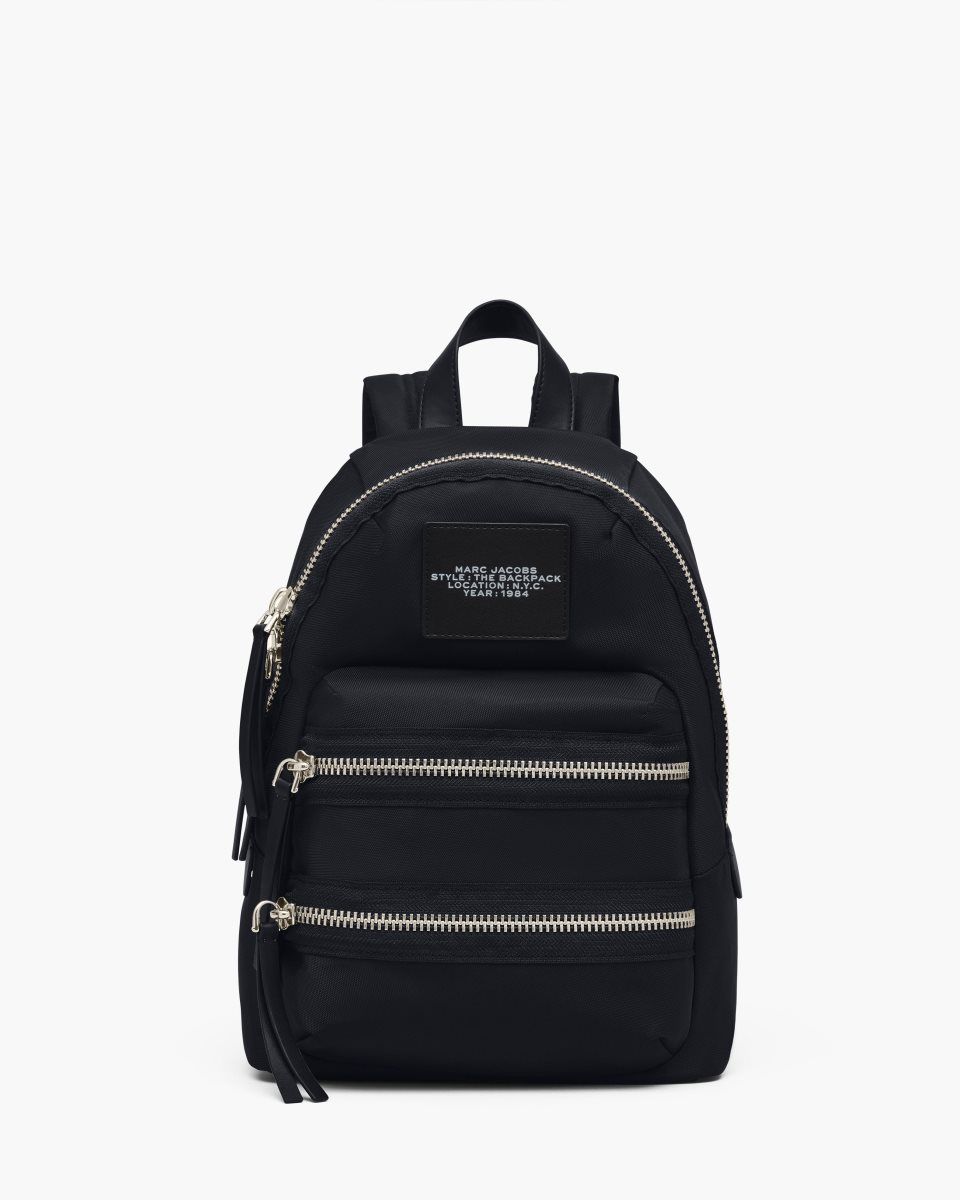 Marc Jacobs The Biker Nylon Medium Backpack Black | LMZDBU173