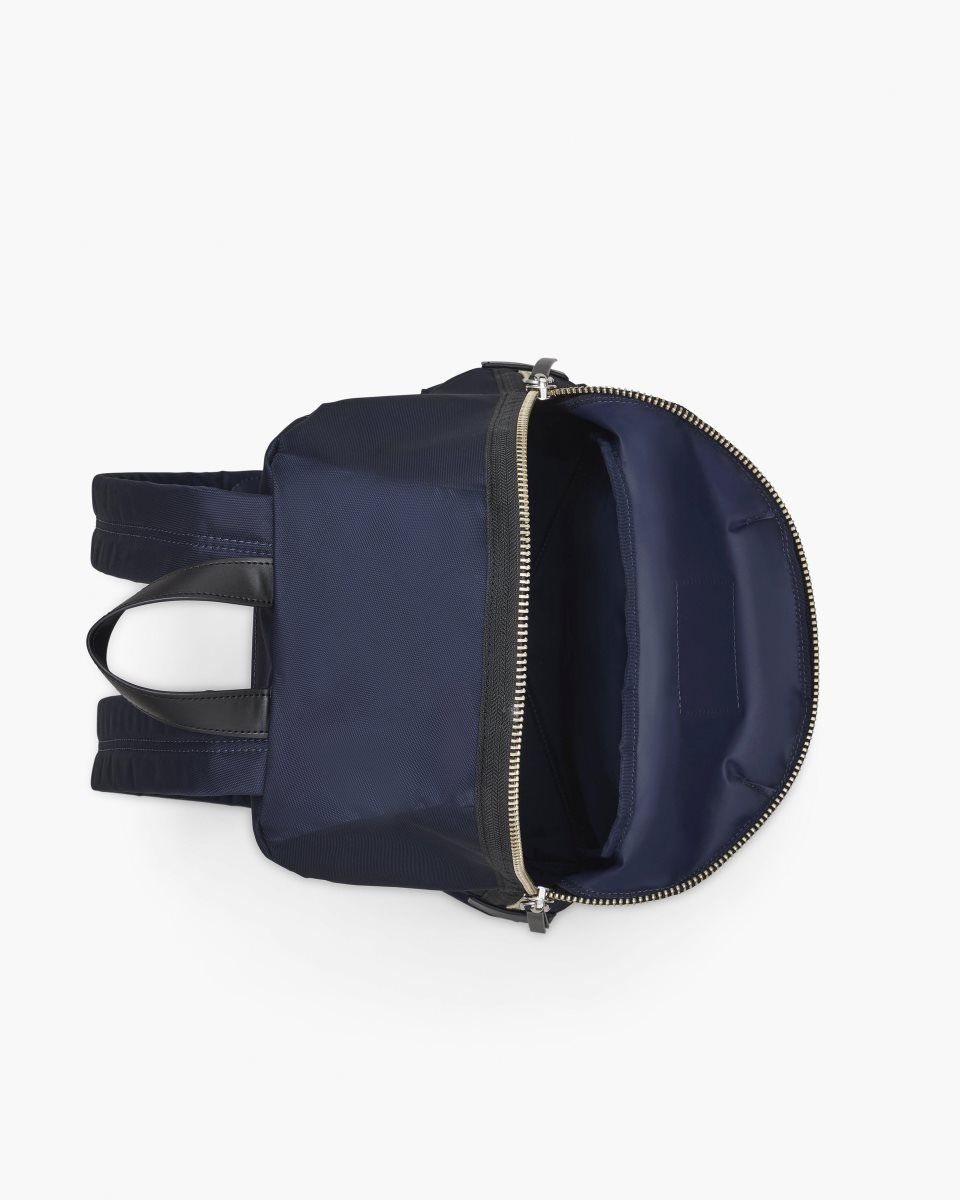 Marc Jacobs The Biker Nylon Medium Backpack Blue | QUVDTR513