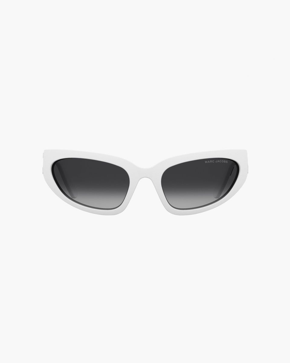 Marc Jacobs The Bold Logo Wrapped Sunglasses White | HUWNXA213