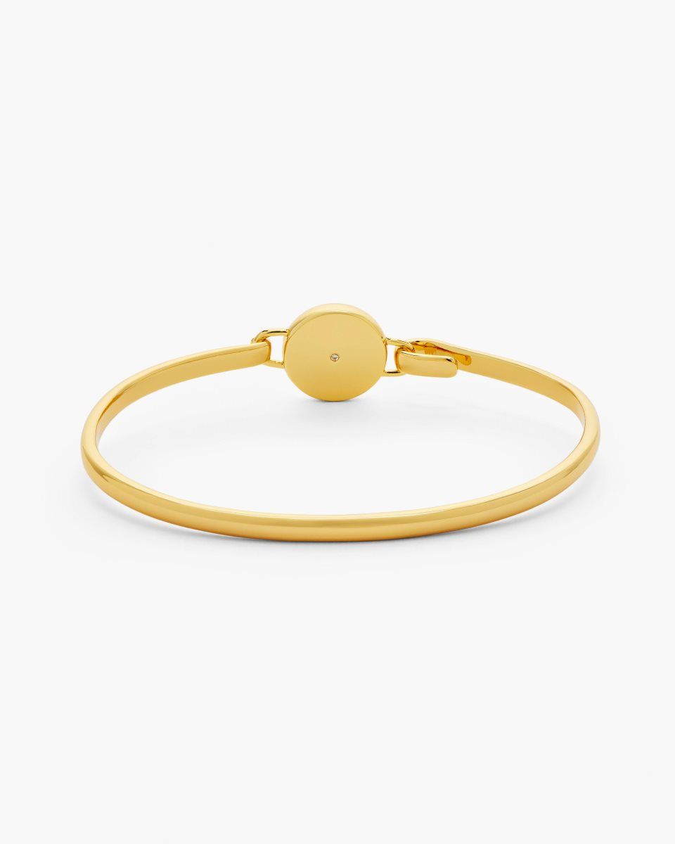 Marc Jacobs The Button Hinge Bracelet Gold / Cream | CESBMA736