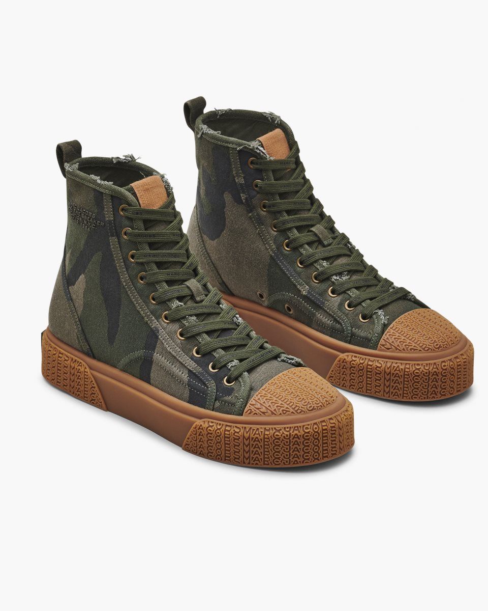 Marc Jacobs The Camo Jacquard High Top Sneaker Camo Multicolor | BFMZQP640