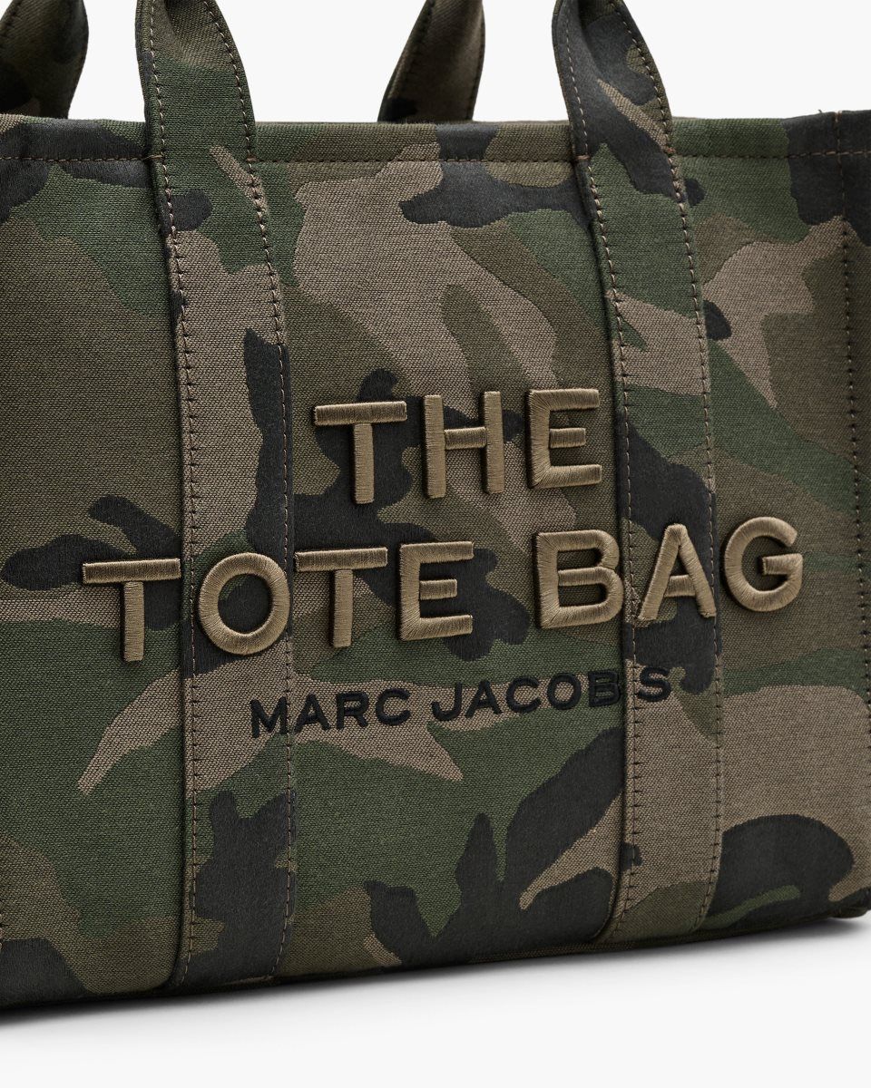 Marc Jacobs The Camo Jacquard Medium Tote Bag Camo Multicolor | HWMXEB526