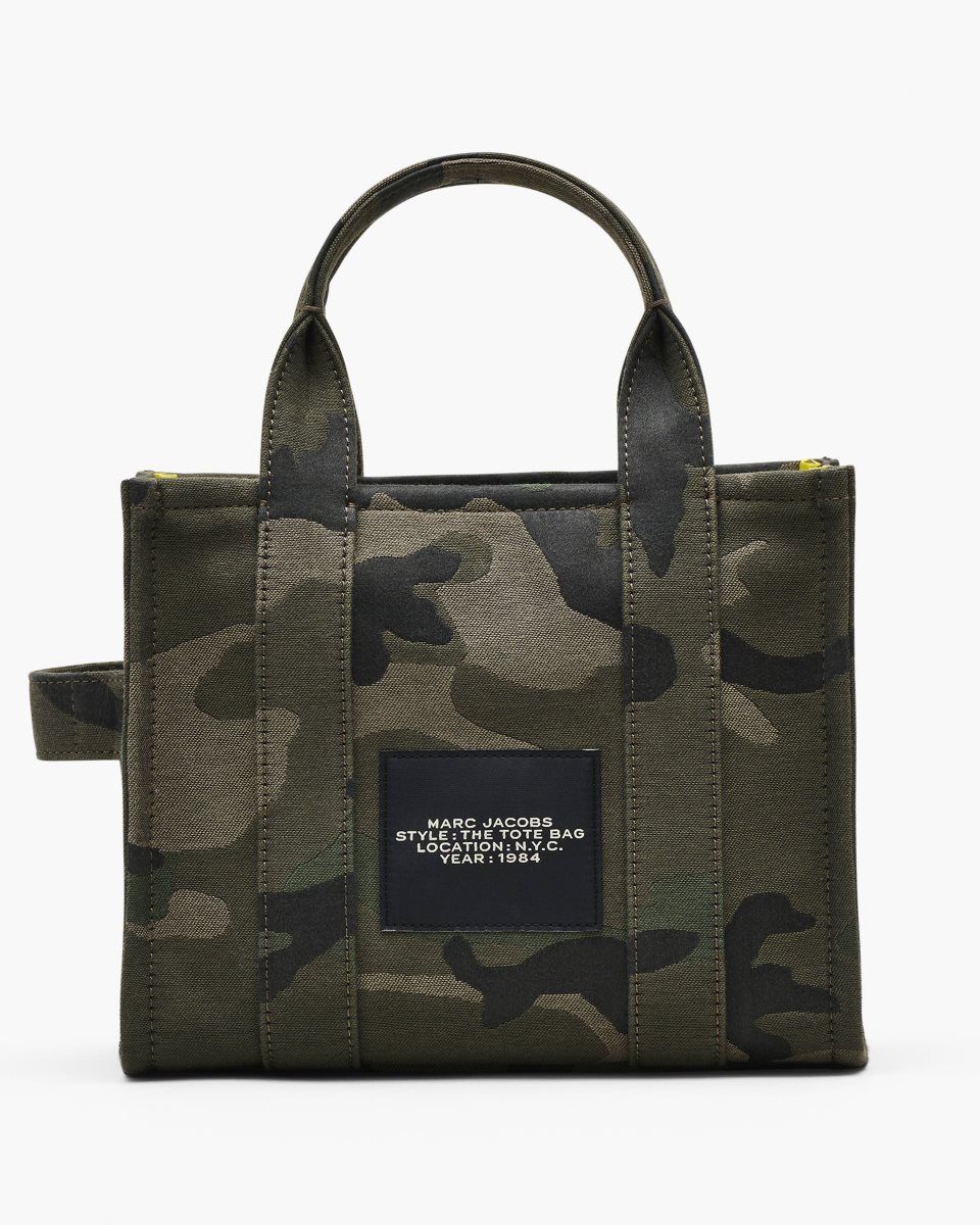 Marc Jacobs The Camo Jacquard Small Tote Bag Camo Multicolor | CBANTO749