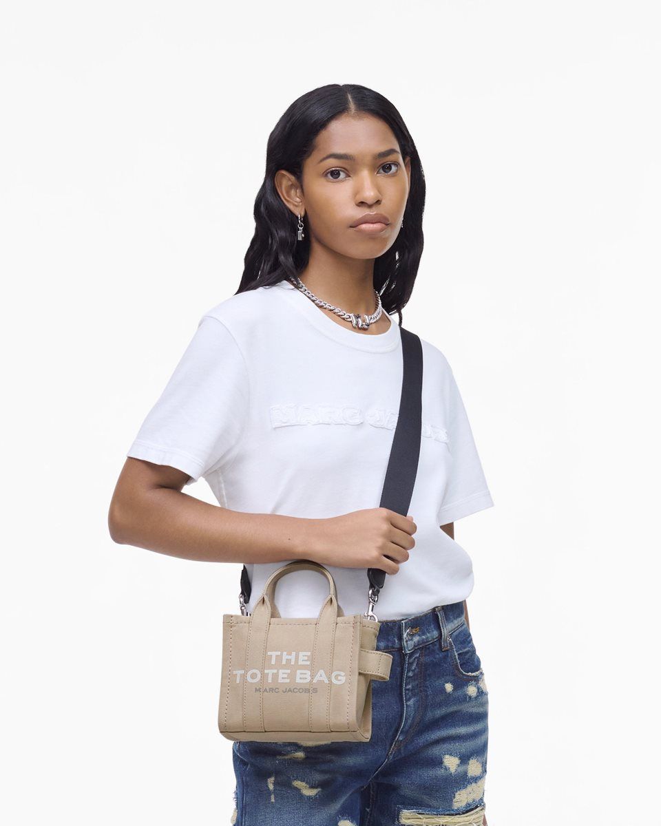 Marc Jacobs The Canvas Crossbody Tote Bag Beige | DWPAOI598