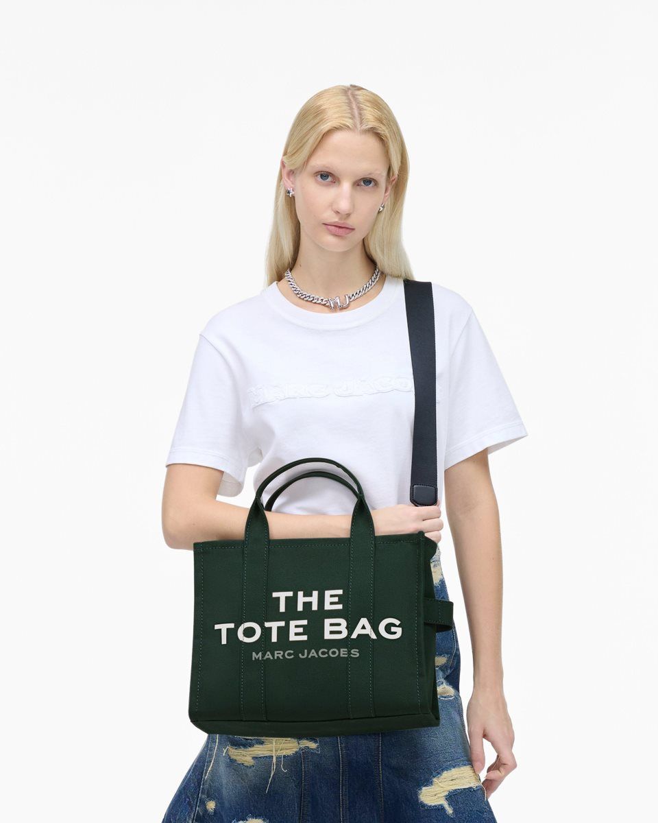 Marc Jacobs The Canvas Medium Tote Bag Dark Green | FTXDAI546