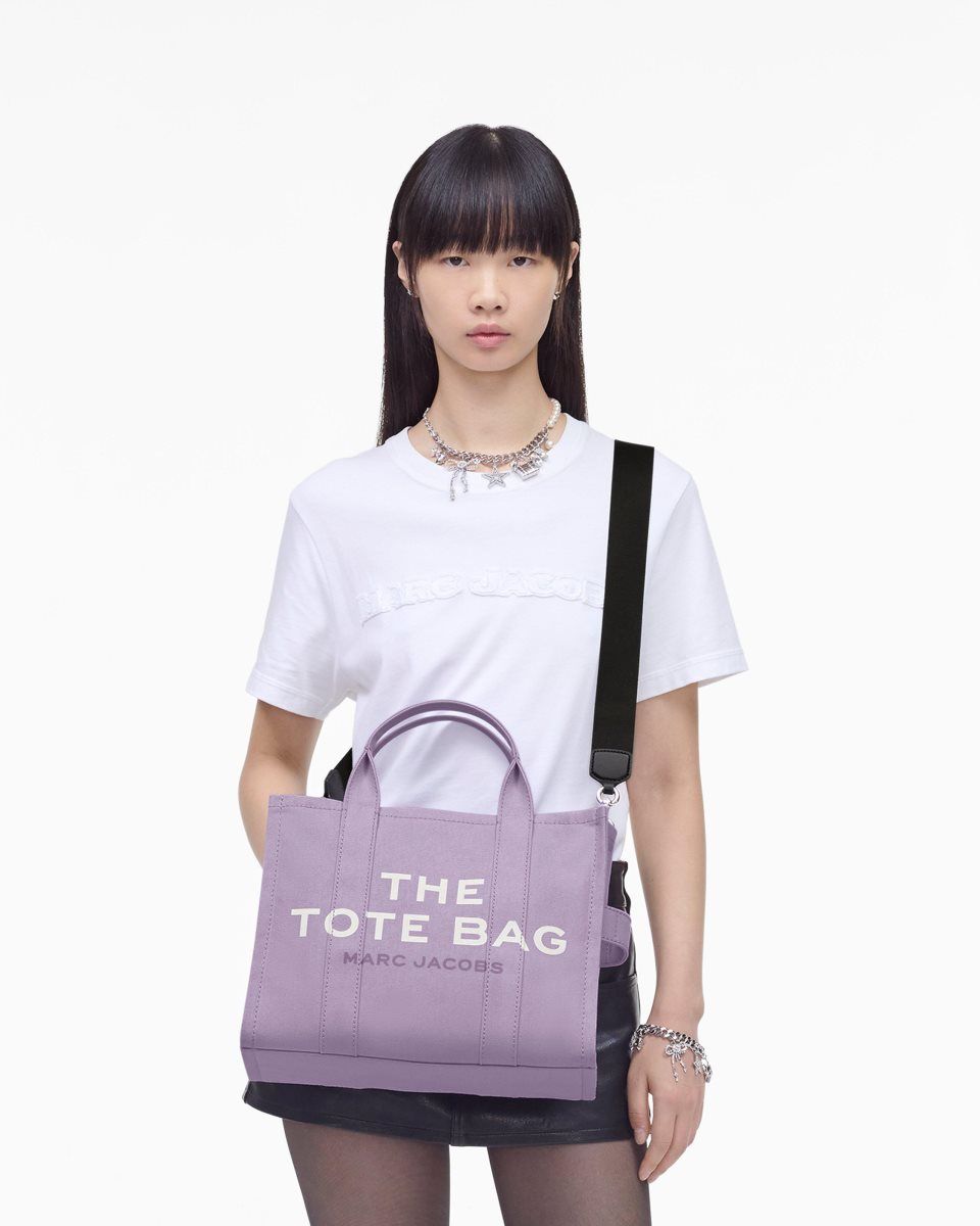 Marc Jacobs The Canvas Medium Tote Bag Purple | JRWCGV691