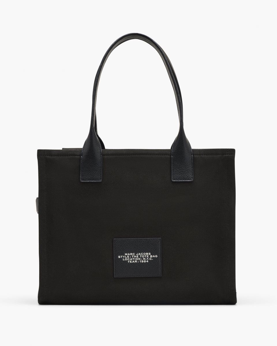 Marc Jacobs The Cargo Canvas Large Tote Bag Black | PSHKOZ365